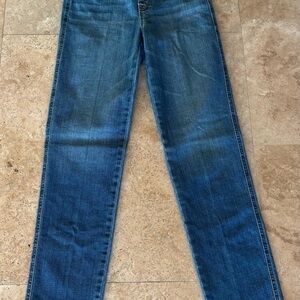 NWT women’s SPANX vintage indigo straight leg jeans size small p.